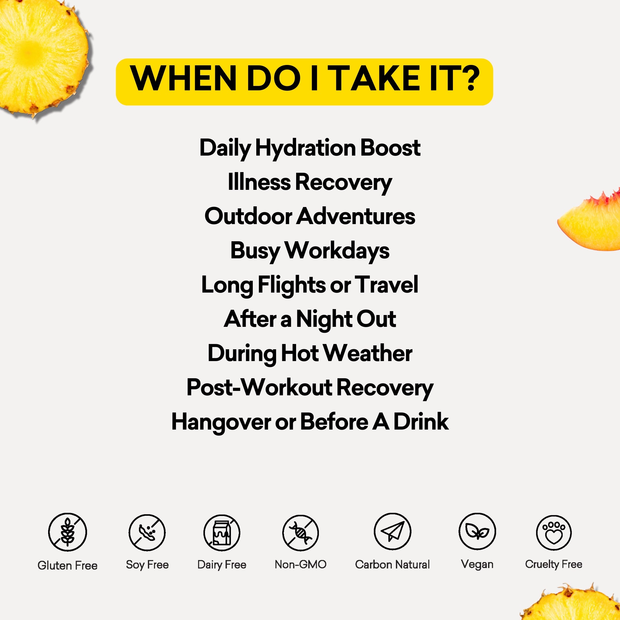 BE HYDRATED